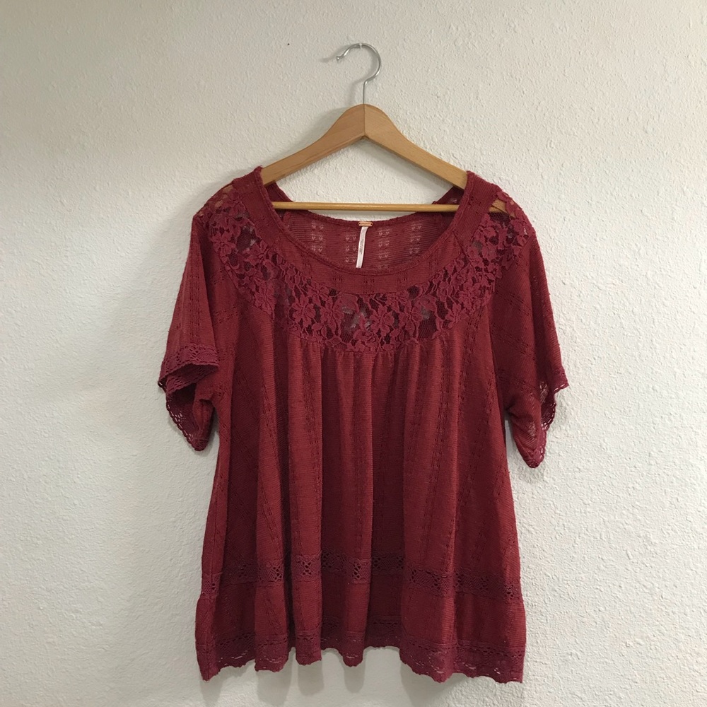 Free People Lace Blouse